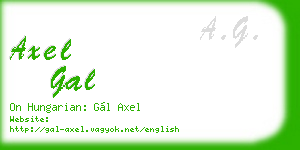 axel gal business card